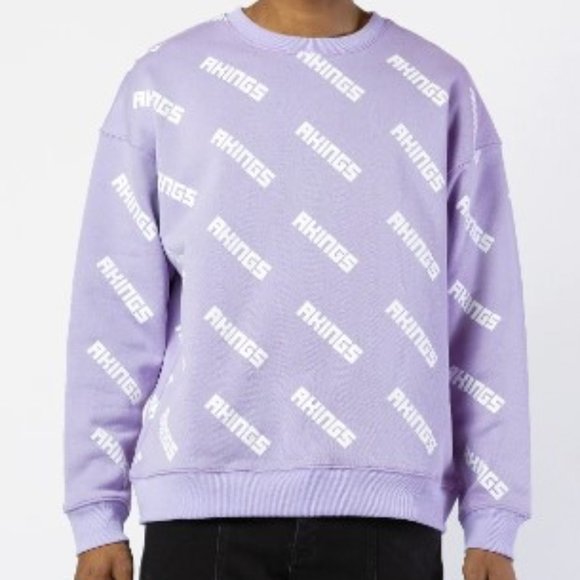 AKINGS 1984 All Over Logo Graphic Crewneck Sweatshirt - Picture 9 of 9